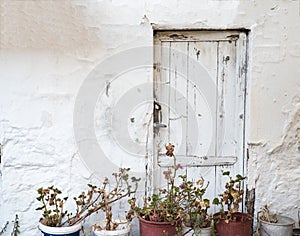 Old White Door