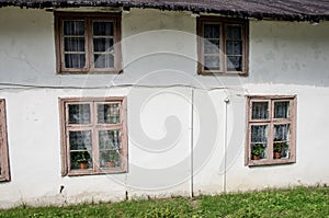 Old white european house