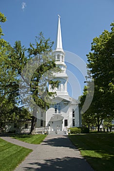 Old white new england church