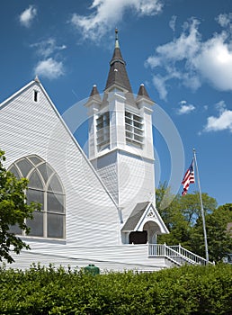 Old white new england church