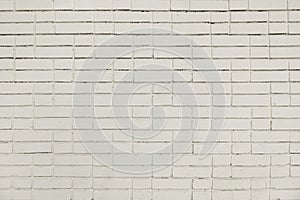 Old white painted brick wall background