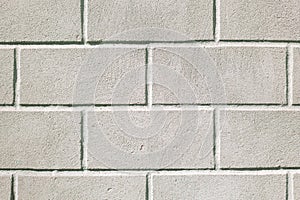 Old white painted brick wall