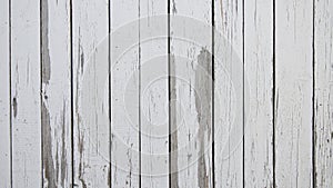 Old white painted exfoliate rustic bright light wooden texture - wood background shabby