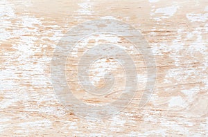 Old white painted shabby wooden texture, wallpaper or background