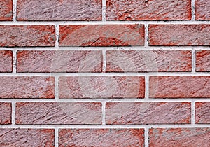 Old white and red brick wall texture background
