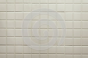 Old white tile wall background