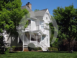 Old White Victorian Home - The American Dream