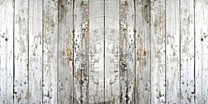 Old, White Washed Wooden Backdrop With Abstract Texture Perfect For Backgrounds, Copy Space