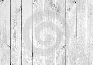 Old white wood planks background