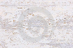Shabby old white wood texture with peeled paint photo