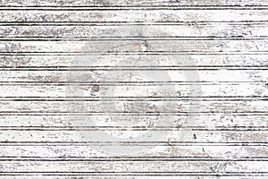 Old white wooden boards in horizontal position. for invitation background