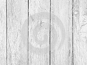 Old white wooden surface texture background