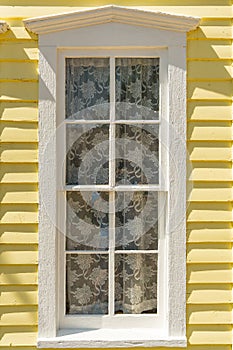 Old White Wooden Window