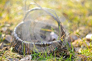 Old wicker basket