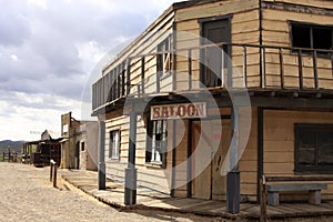 Old Wild West Cowboy Town Saloon USA