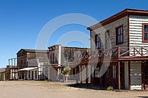 Old Wild West Town Movie Set in Mescal, Arizona