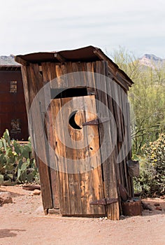 Old Wild West Outhouse Bathroom photo