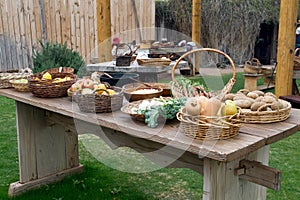 Old Wild West Pioneer Outdoor Kitchen Table