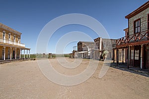 Old Wild West Town Movie Set in Mescal, Arizona