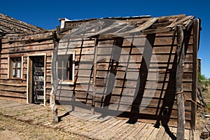 Old Wild West Town Movie Set in Mescal, Arizona