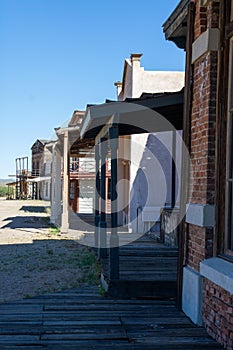 Old Wild West Town Movie Set in Mescal, Arizona