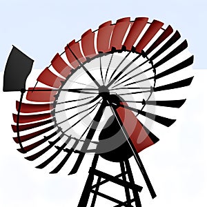 old windmill, AI-Generatet