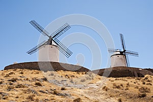 Old windmill along the don quiquote road photo