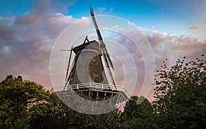 Old windmill in Amsterdam