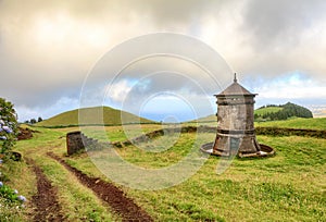 Old windmill in Azores, Portugal