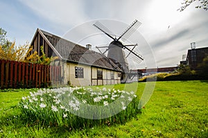 Old windmill of Brondby in Denmark