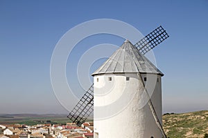 Old windmill in Campo de Criptana, La Mancha