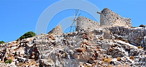 Old windmill, Crete, Greece, Europe