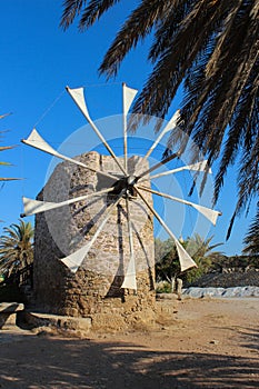 Old windmill, Crete Island, Greece