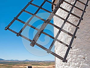 Old windmill detail photo