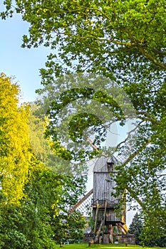 Old windmill at the edge of the forest in Germany