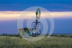 Old windmill on a farm