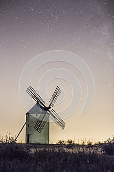 Old windmill in Guadalajara photo