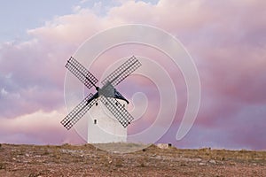 Old windmill in La Mancha, Spain