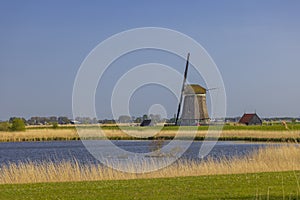 Old windmill near Alkmaar, The Netherlands