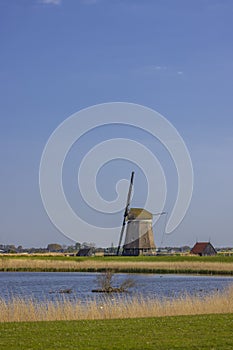 Old windmill near Alkmaar, The Netherlands