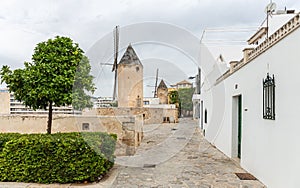 Old windmill in Palma de Mallorca