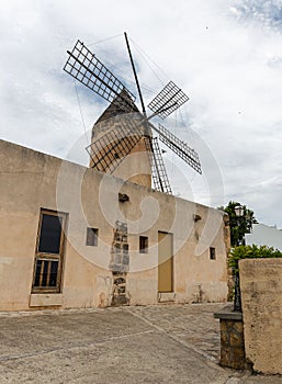 Old windmill in Palma de Mallorca