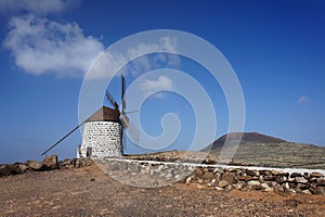 Old windmill in Villaverde, Fuerteventura