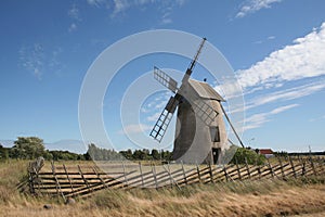 Old windmill in Visby photo