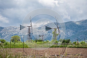 Old windmills on the Lasith