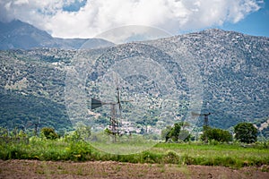 Old windmills on the Lasithi plateau