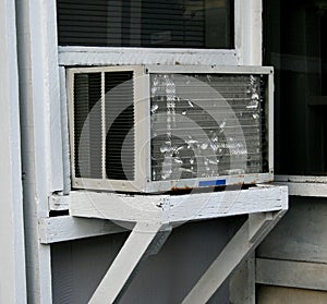 Old window air conditioner