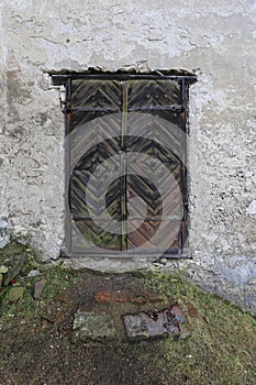 Old window in ancient building