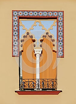 Old window in arabian style - Cordoba, Spain