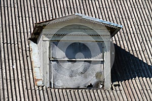 Old window of attic